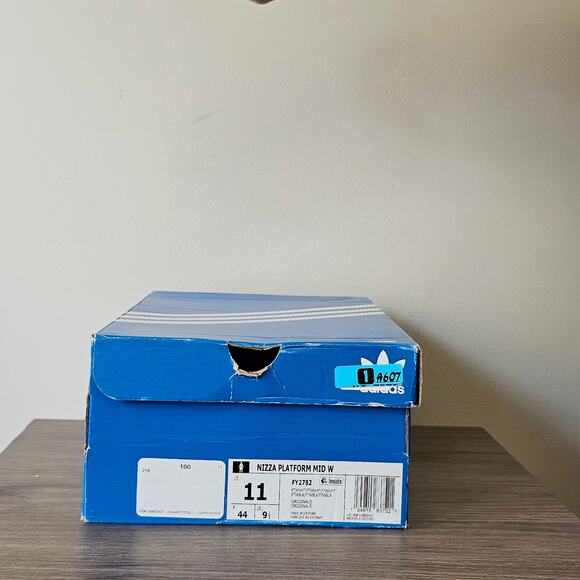 ADIDAS Women's Orig. Nizza Platform Mid Casual Sneakers Size 11 White NWT - Picture 8 of 8